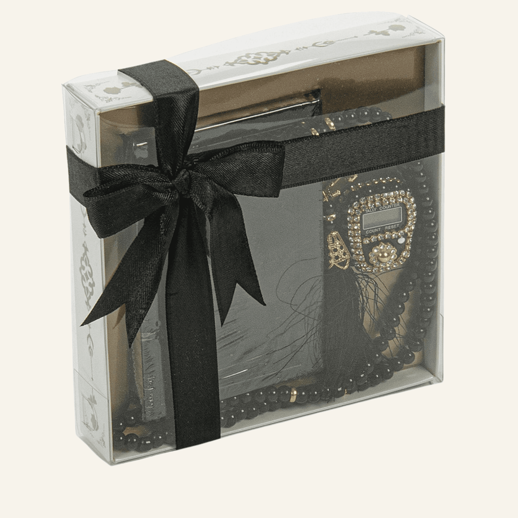 Quran, Dhikr Counter, and 99 Bead Tesbih in Stylish Gift Boxes