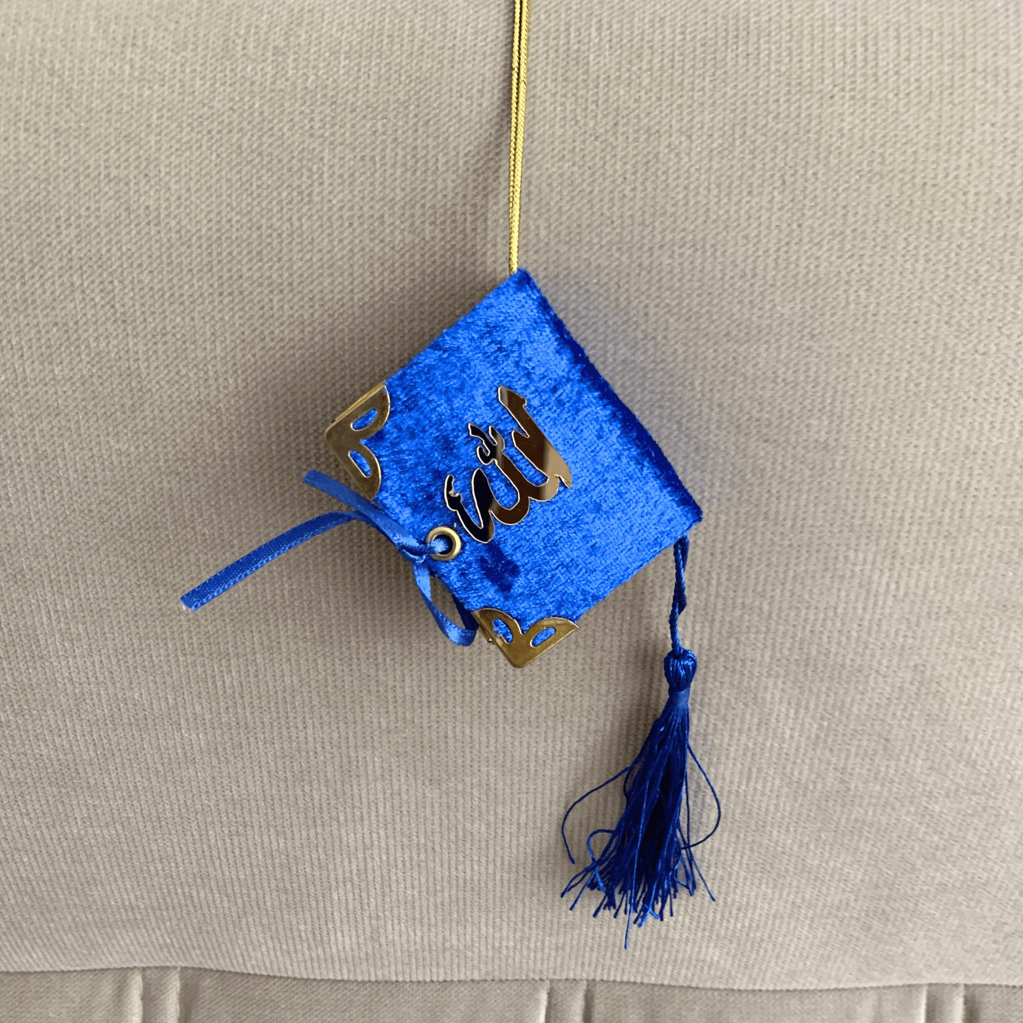 High-Quality Mini Quran in 6 Velvet Colors with Gold Arabic "ALLAH" Calligraphy