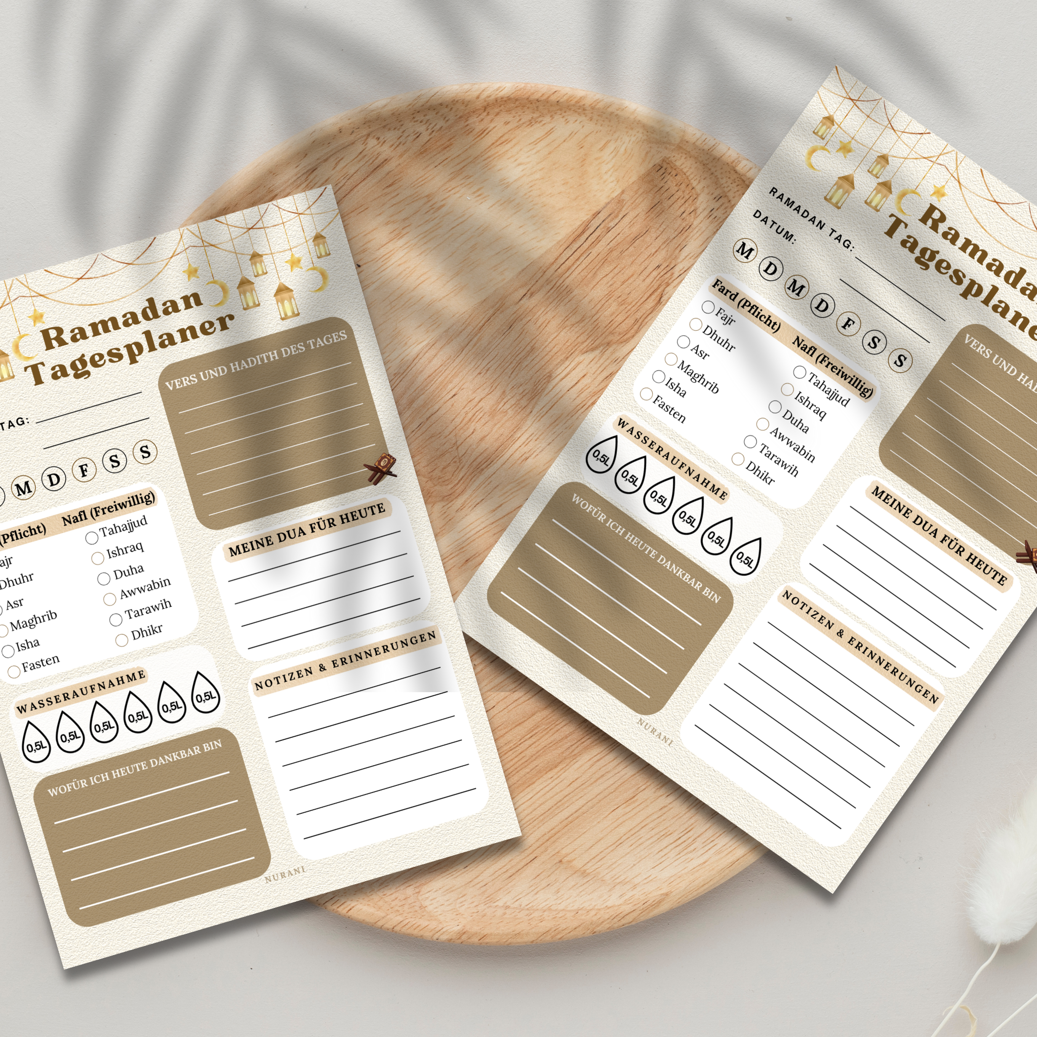 Ramadan Daily Planner Block