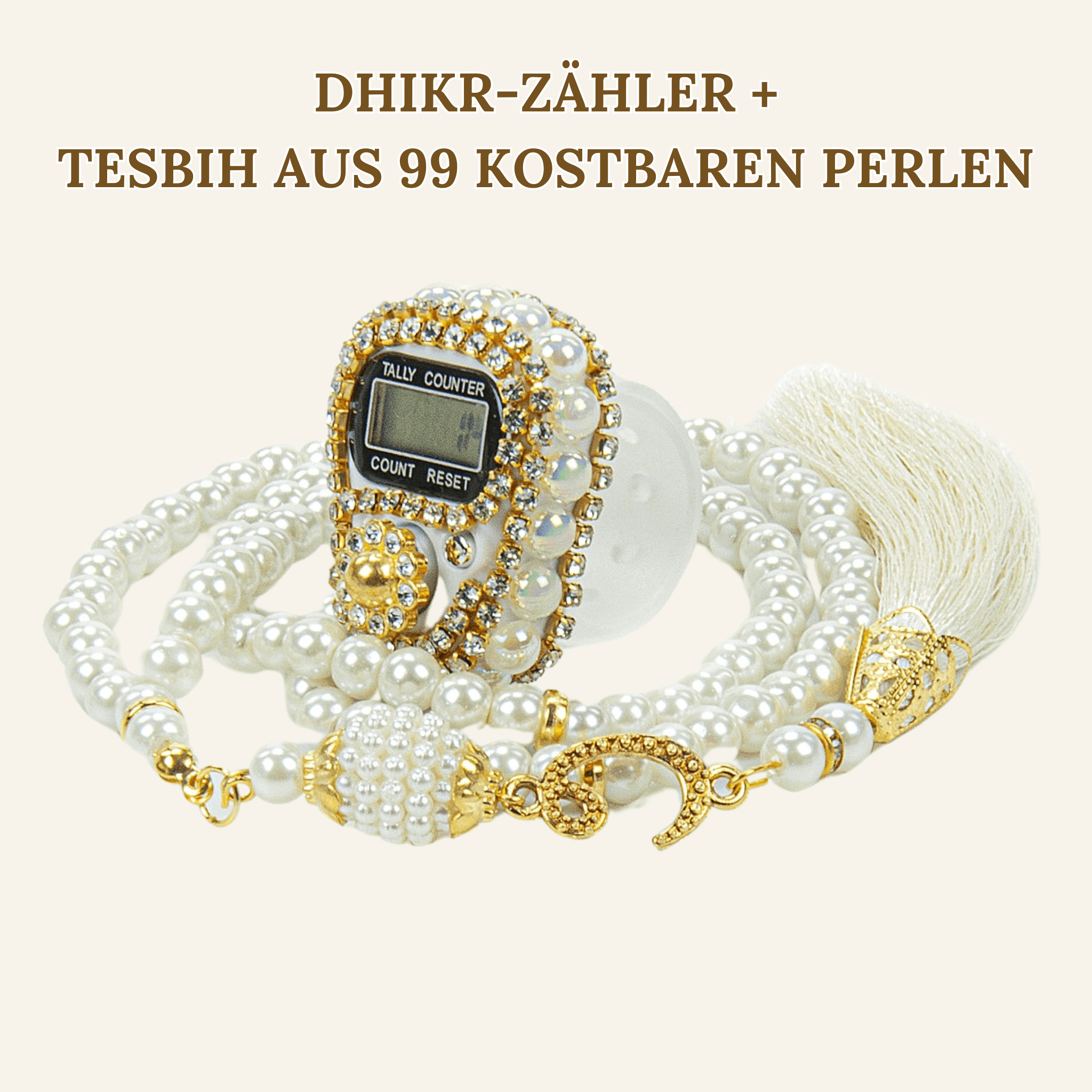 Quran, Dhikr Counter, and 99 Bead Tesbih in Stylish Gift Boxes